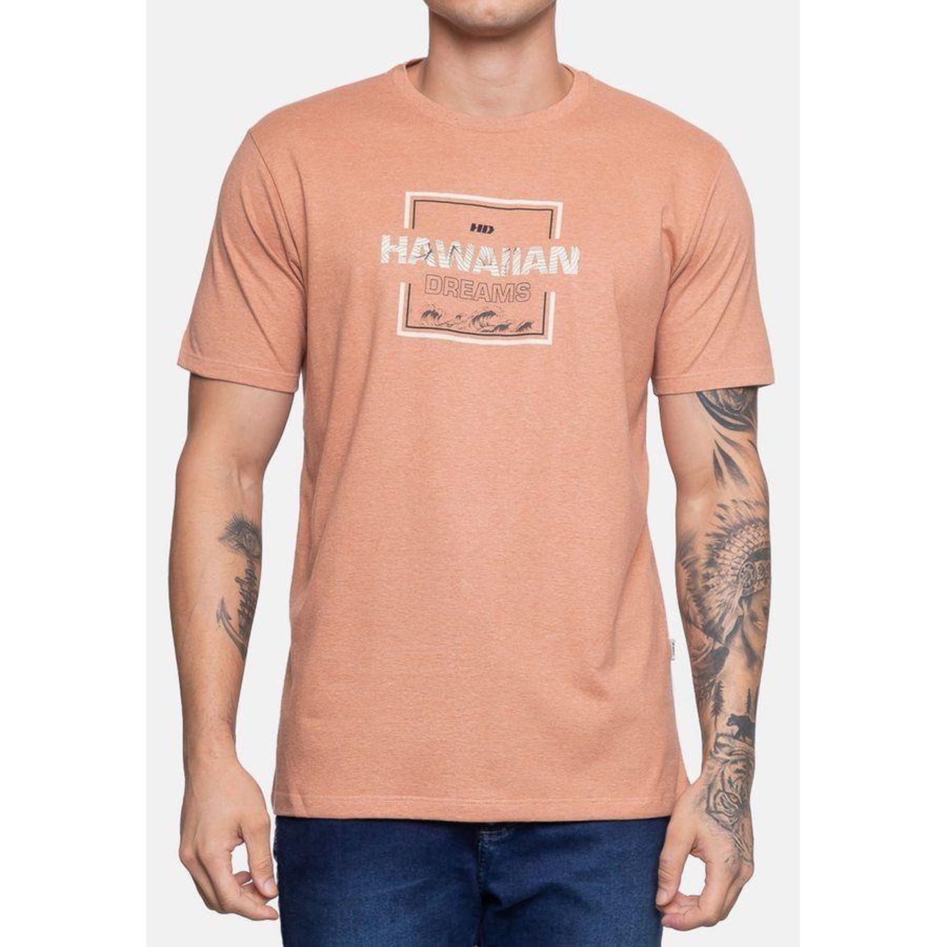 Camiseta Hd Hawa Mescla - Masculina - Foto 3