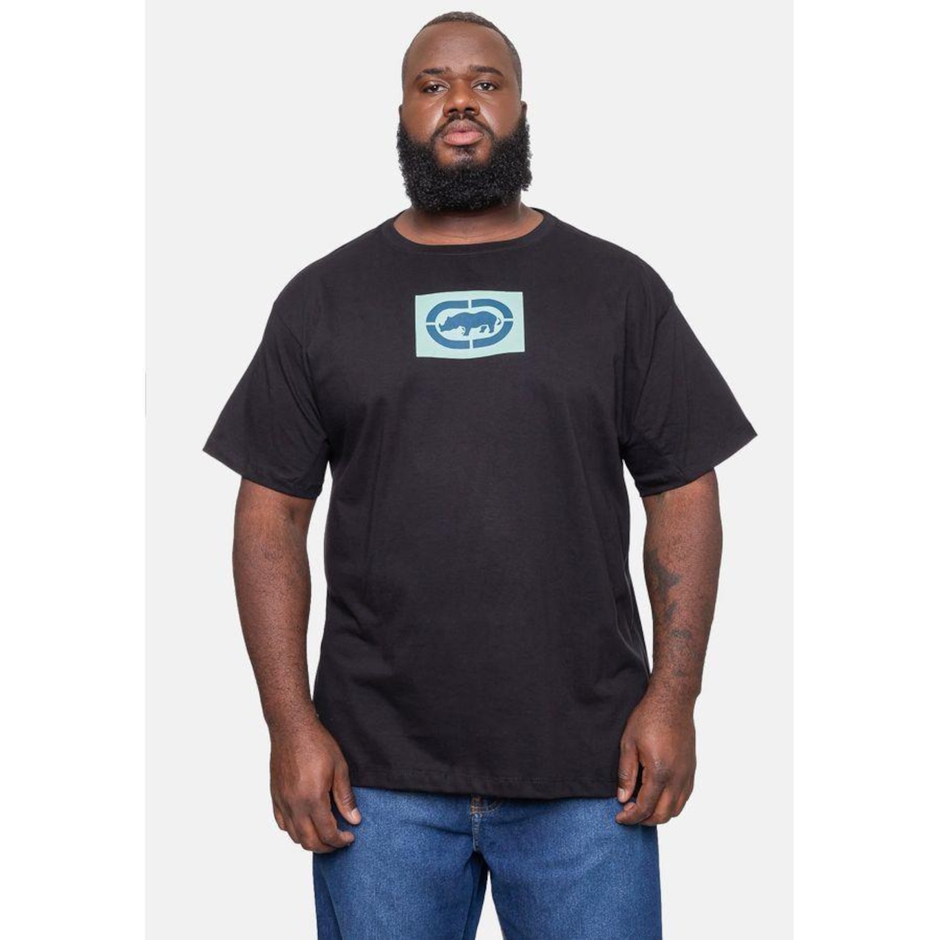 Camiseta Ecko Plus Size Micro Preta - Ecko - Masculino - Foto 1