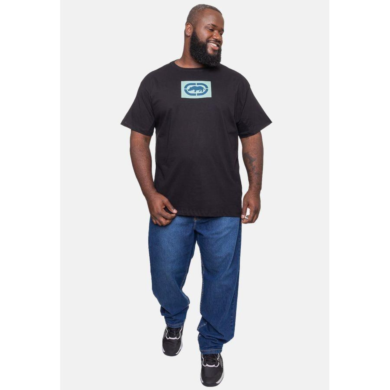 Camiseta Ecko Plus Size Micro Preta - Ecko - Masculino - Foto 2