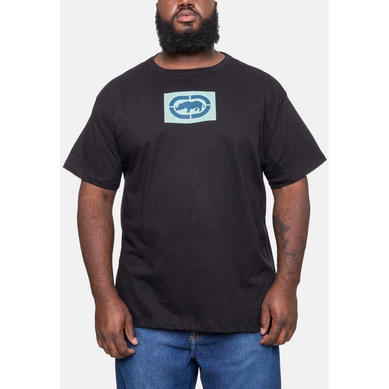 Camiseta Ecko Plus Size Micro Preta - Ecko - Masculino - Foto 3