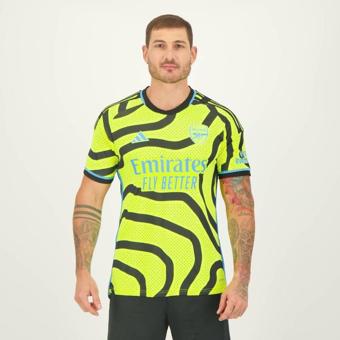 Camisa adidas Arsenal Away 2024 6 Gabriel  - Masculina - Foto 2