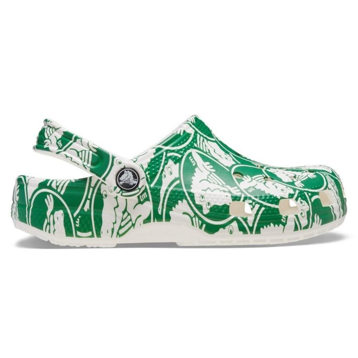 Sandália Crocs Classic Duke Print Clog K Ivy - Unissex - Foto 1