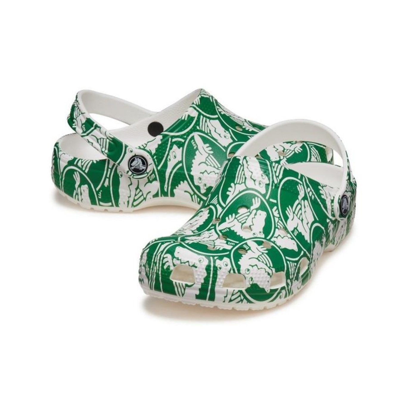 Sandália Crocs Classic Duke Print Clog K Ivy - Unissex - Foto 4