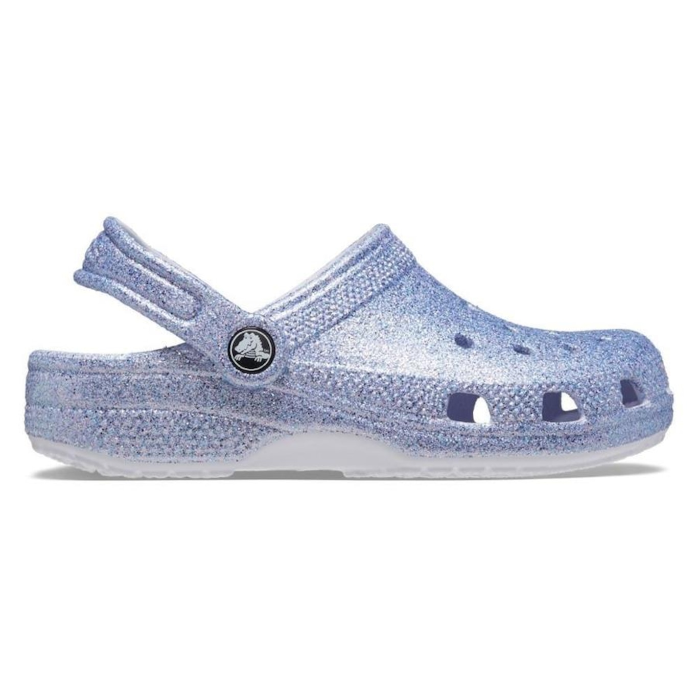 Sandália Crocs Classic Clog Glitter Frosted Glitter - Infantil - Foto 1