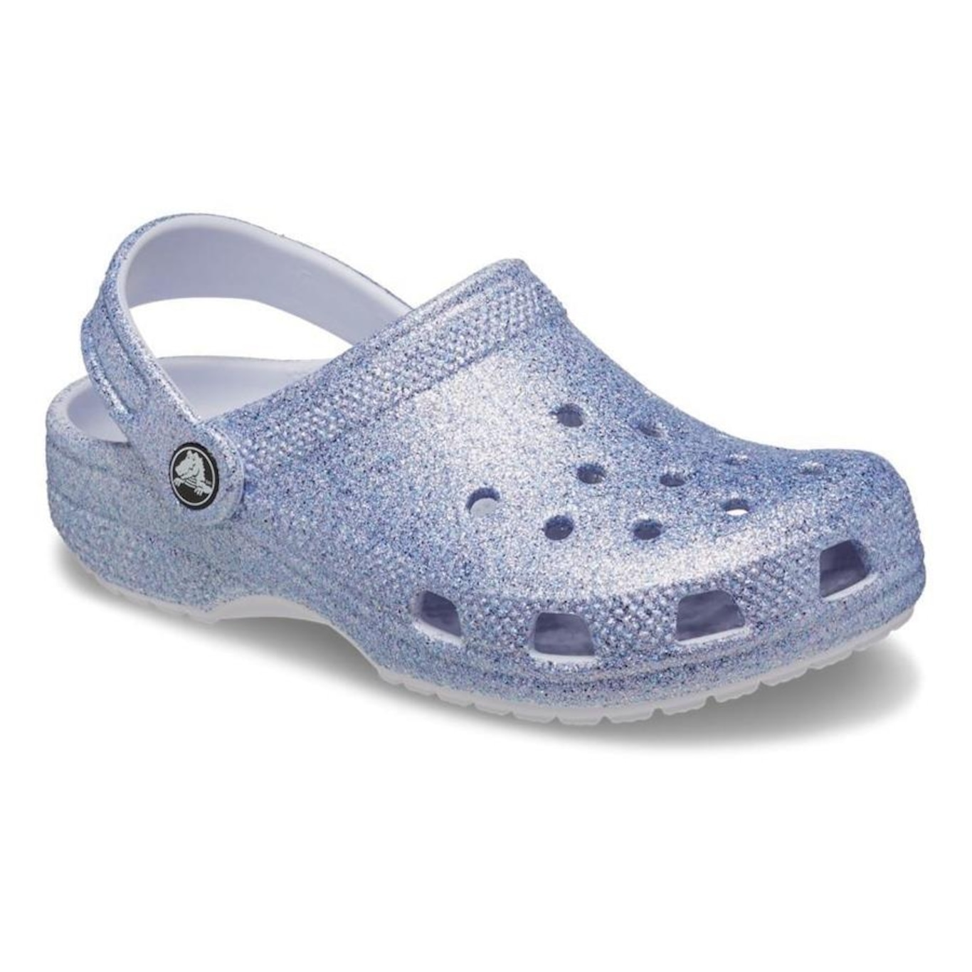 Sandália Crocs Classic Clog Glitter Frosted Glitter - Infantil - Foto 2