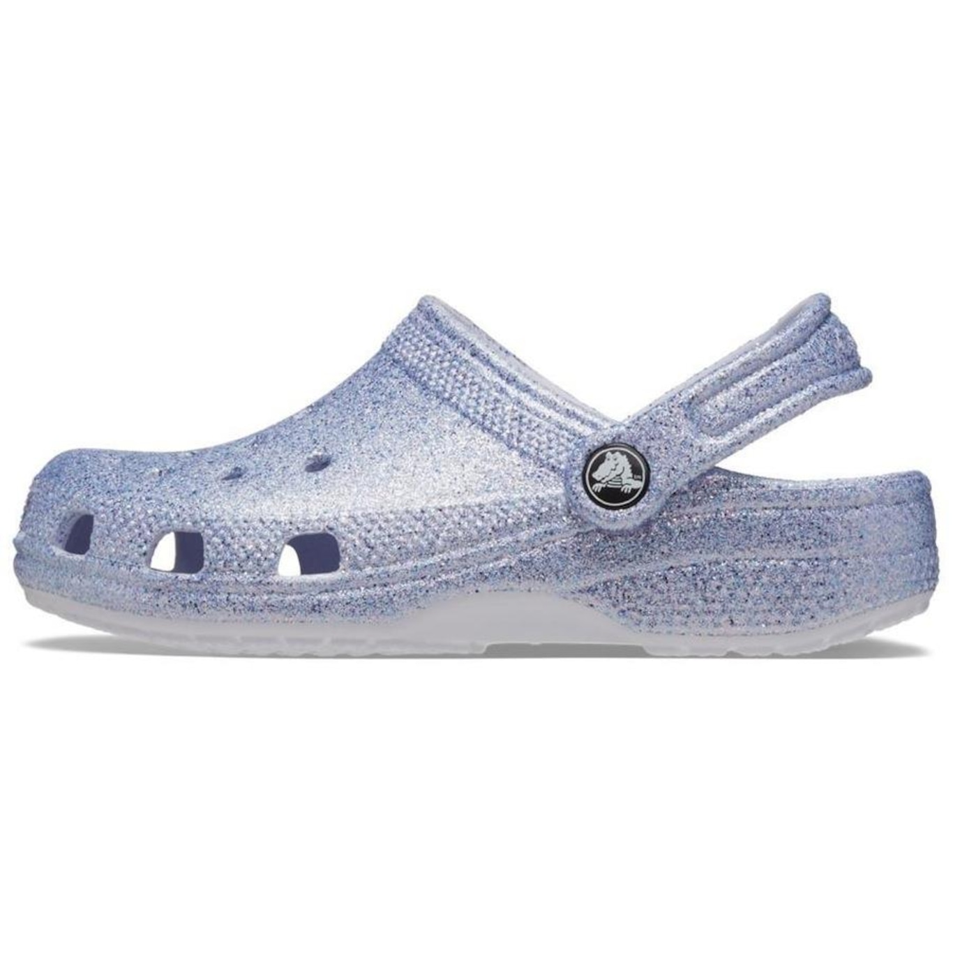 Sandália Crocs Classic Clog Glitter Frosted Glitter - Infantil - Foto 3