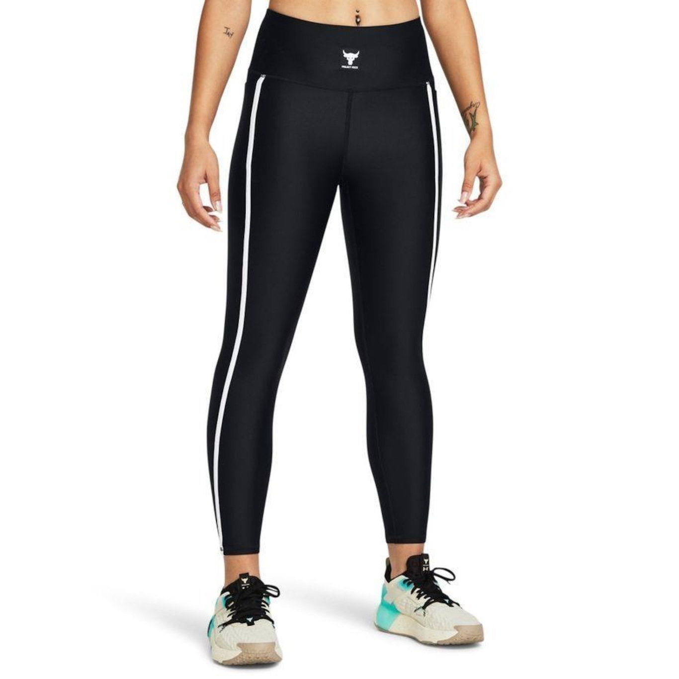 Calça Legging Under Armour Project Rock All Train Heatgear - Feminino - Foto 1