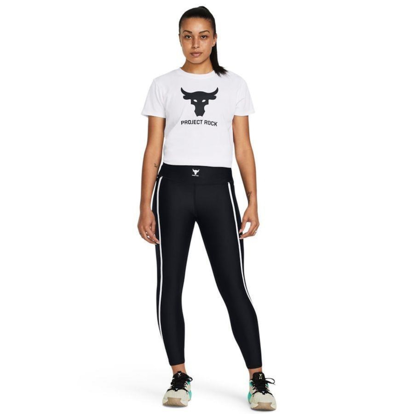 Calça Legging Under Armour Project Rock All Train Heatgear - Feminino - Foto 4