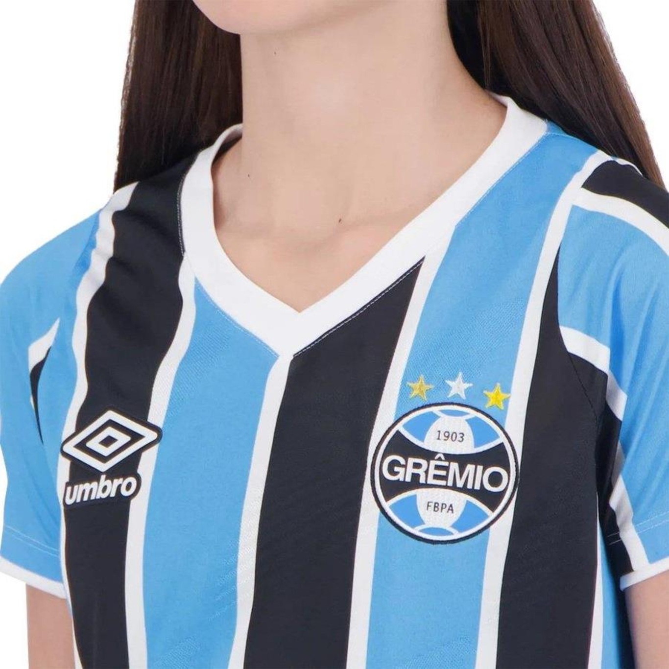 Camisa do Grêmio 1 2024 Umbro Oficial Torcedora - Feminina - Foto 3