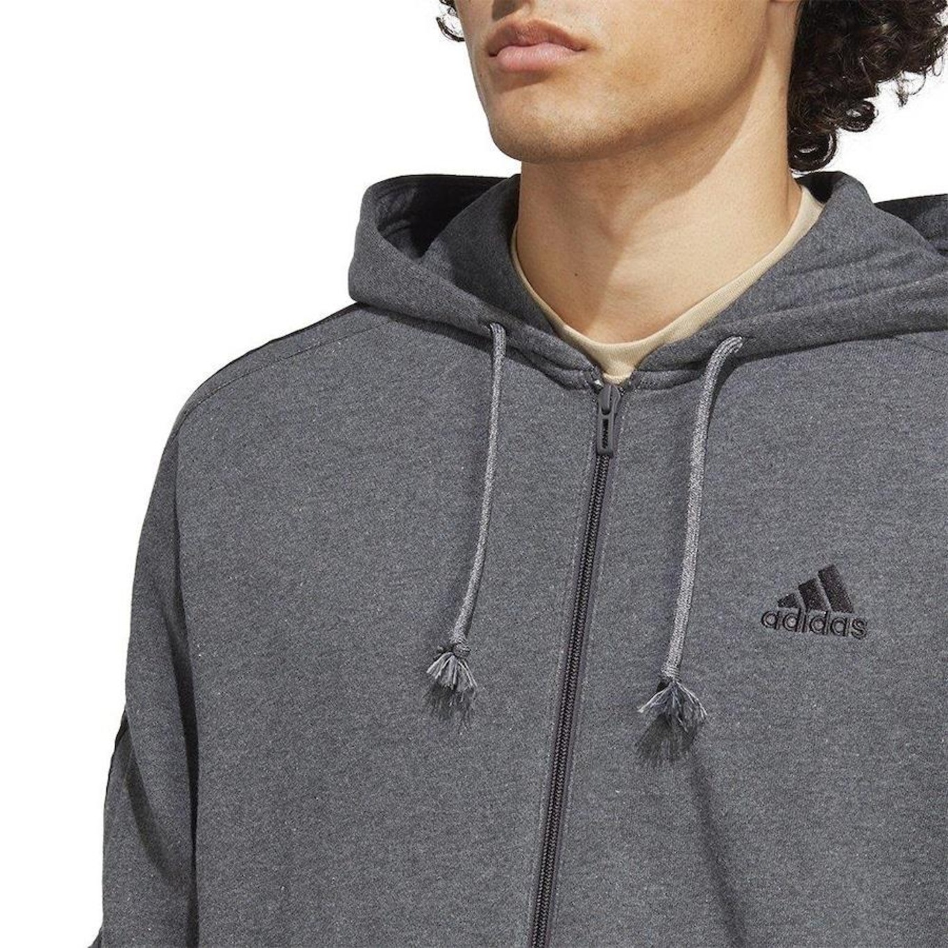 Jaqueta com Capuz adidas Essentials 3-Stripes Ii - Masculina - Foto 3