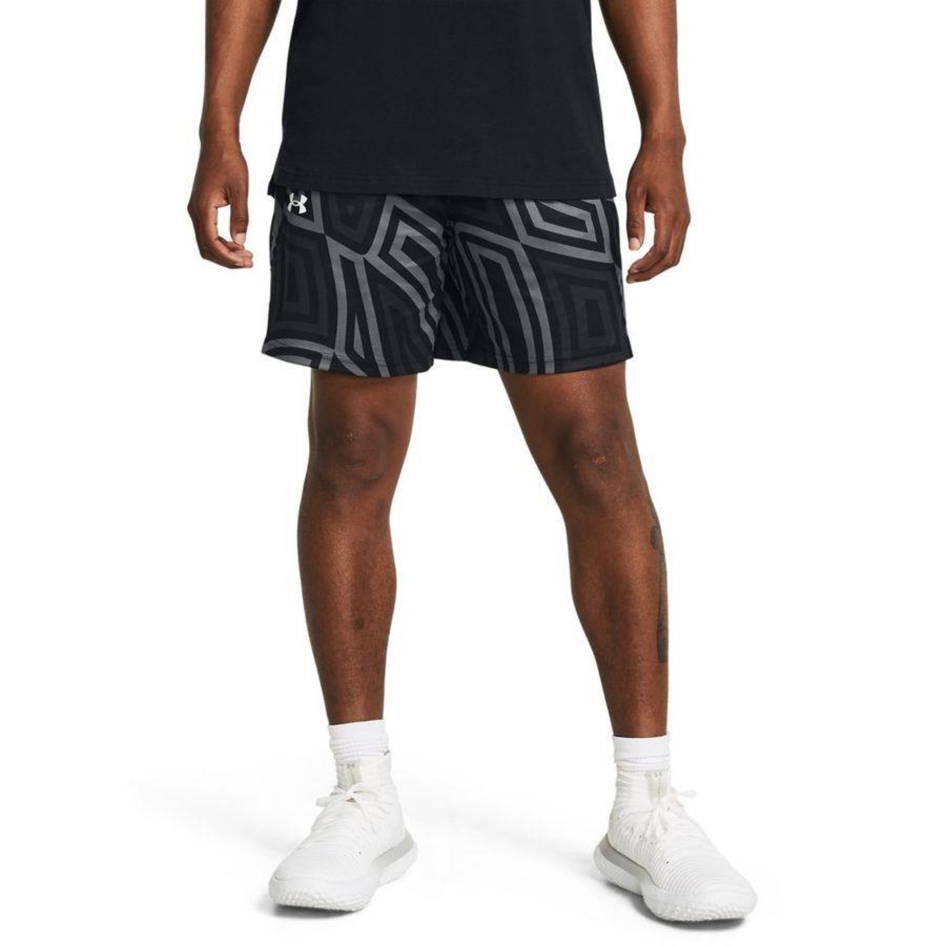 Shorts Under Armour Baseline Printed - Masculino - Foto 1