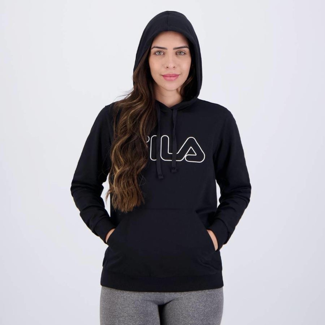 Blusão de Moletom com Capuz Fila Outline Basic - Feminino - Foto 3