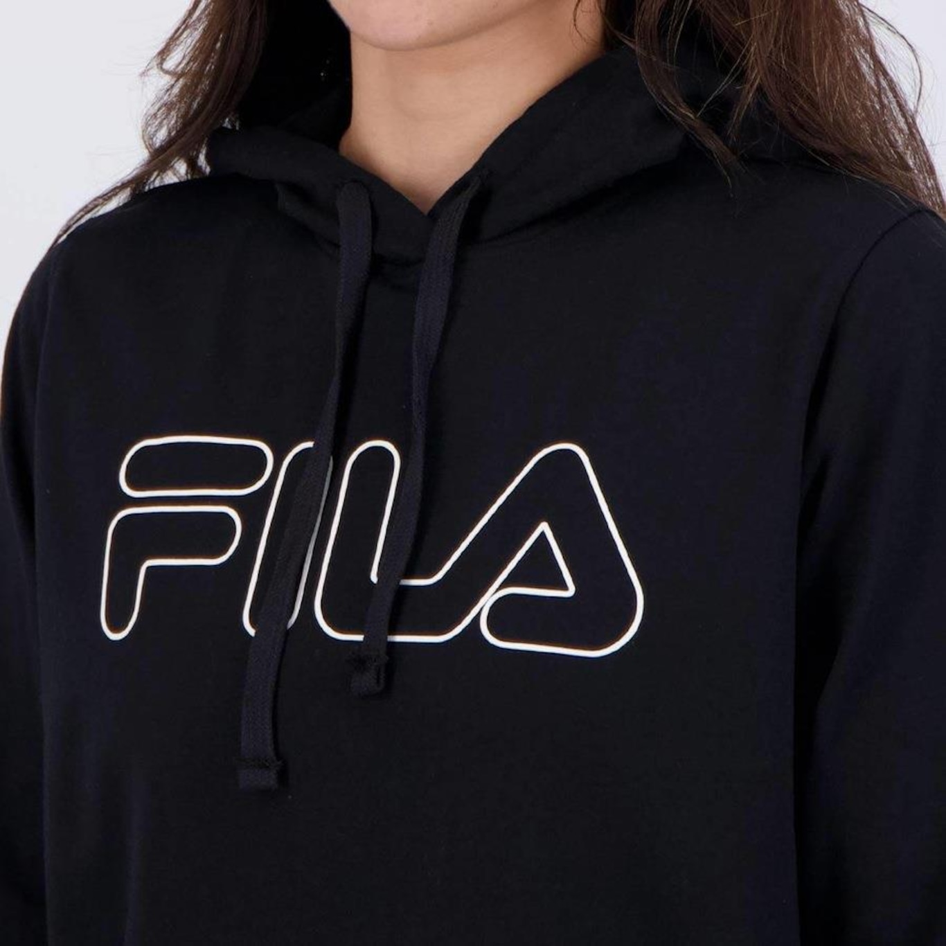 Blusão de Moletom com Capuz Fila Outline Basic - Feminino - Foto 5