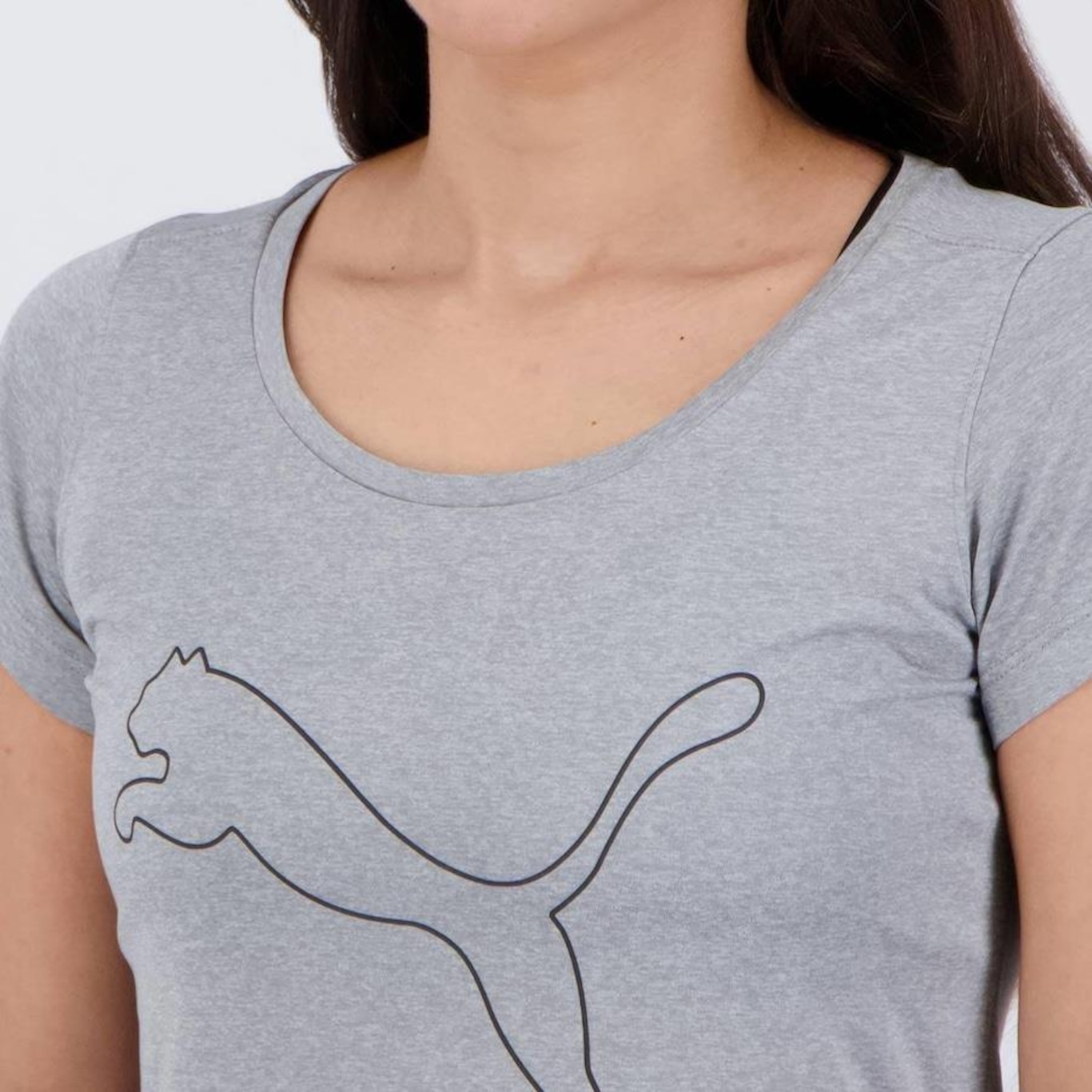 Camiseta Puma Performance Heather Cat - Feminina - Foto 5