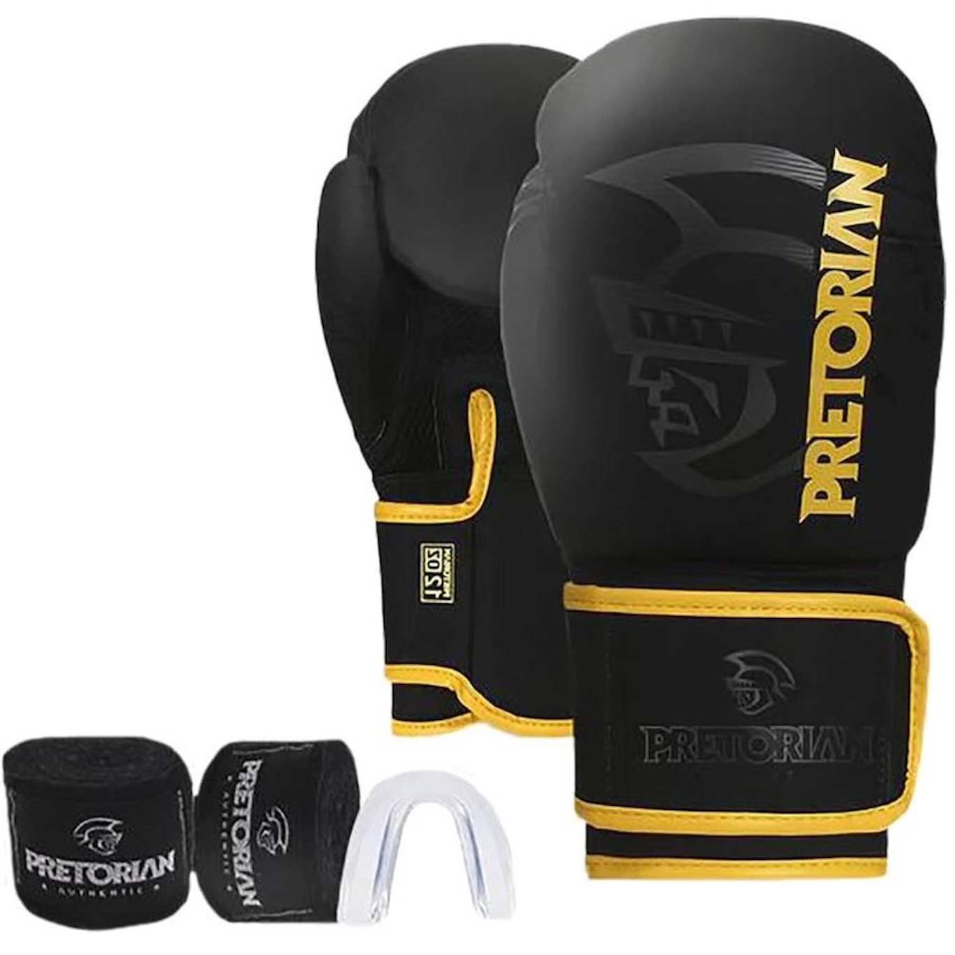 Kit Luva Boxe Pretorian First Fx2 Luva+Faixas+Protetor Bucal - Unissex - Foto 1