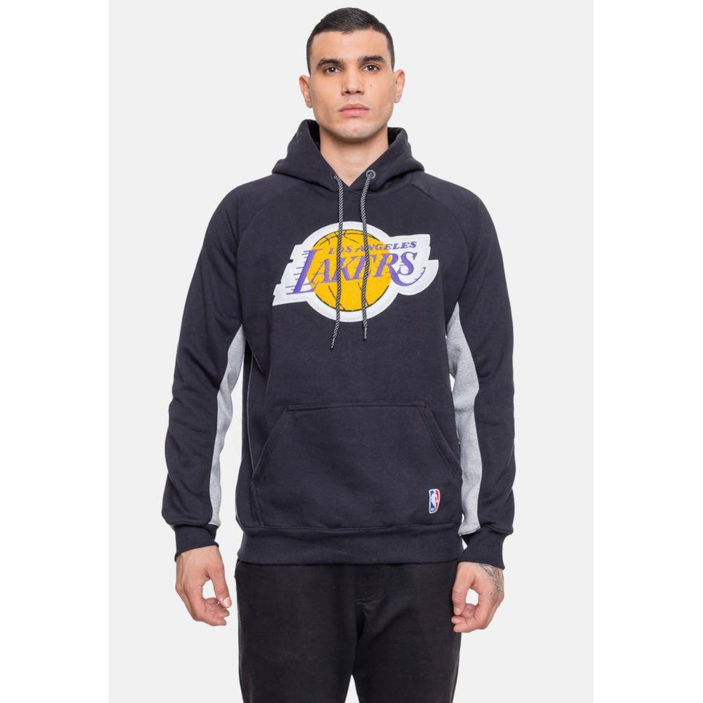 Blusão de Moletom com Capuz Nba Chenille Los Angeles Lakers - Masculino - Foto 1