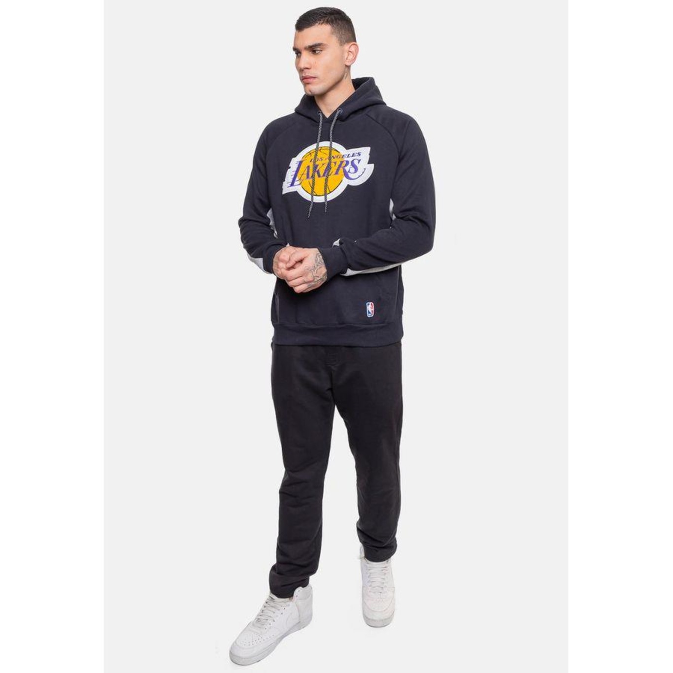 Blusão de Moletom com Capuz Nba Chenille Los Angeles Lakers - Masculino - Foto 5