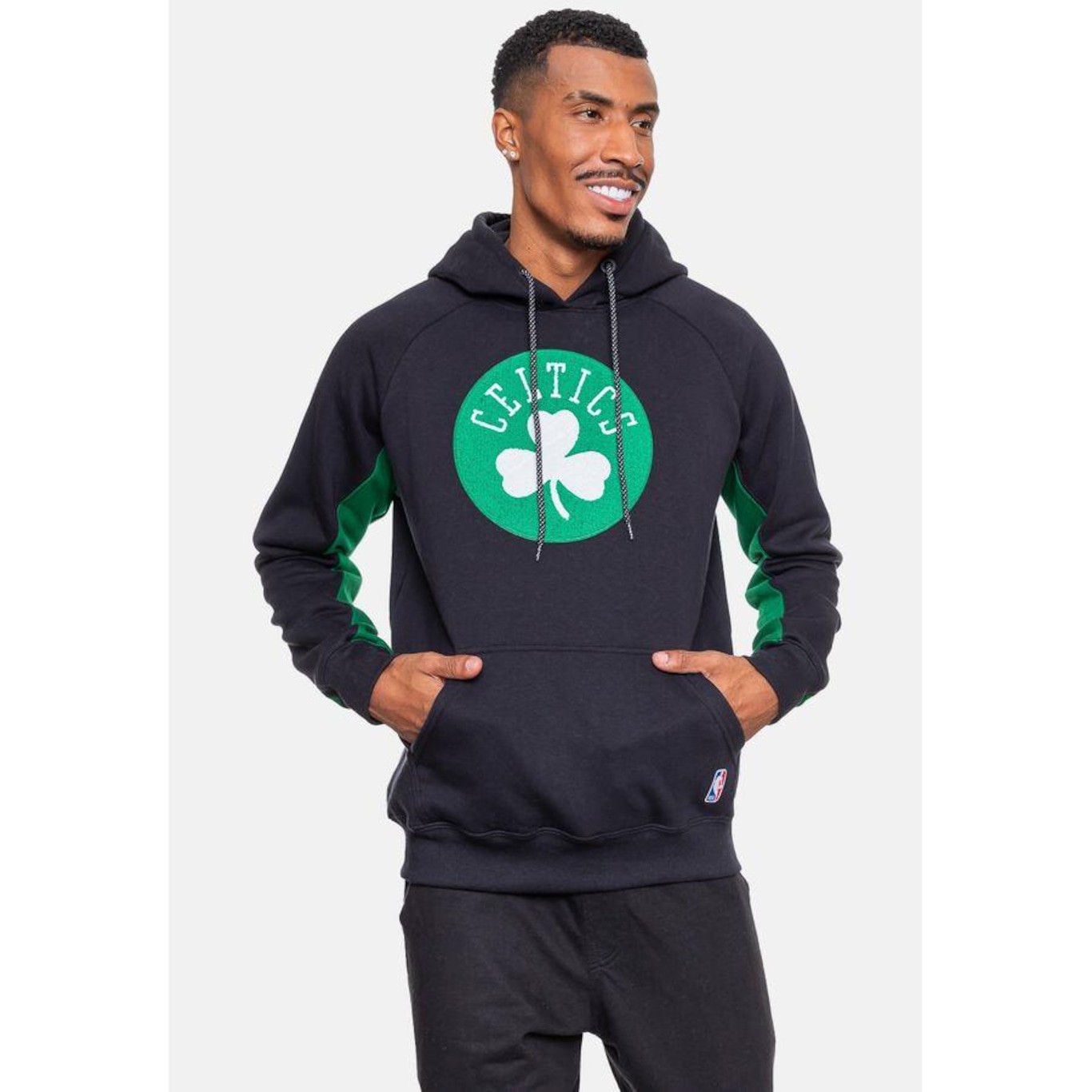 Blusão de Moletom com Capuz Nba Chenille Boston Celtics - Masculino - Foto 4