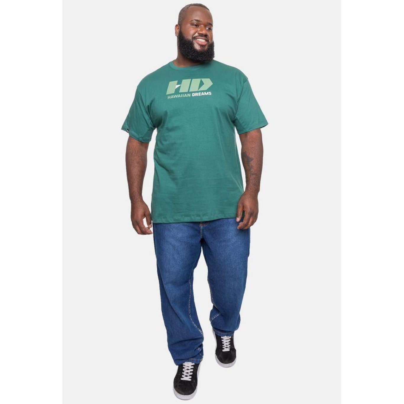 Camiseta Hd Plus Size Logo - Masculina - Foto 1