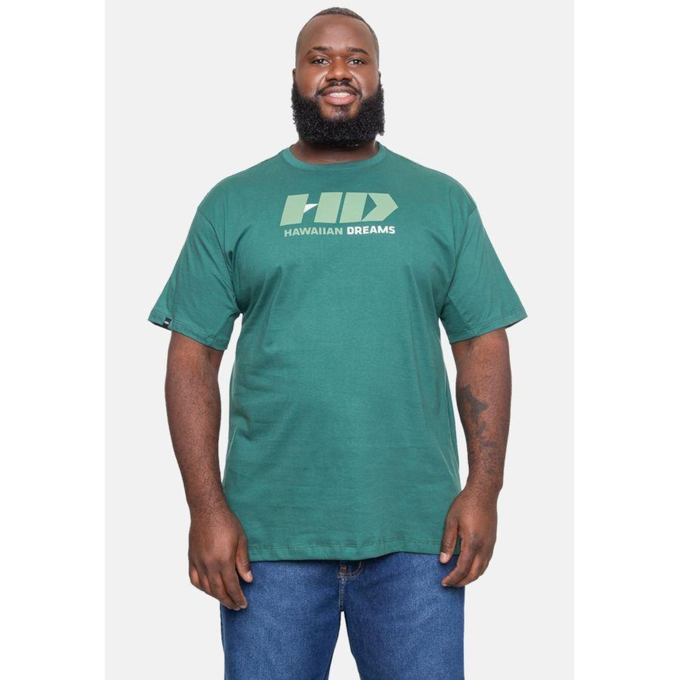 Camiseta Hd Plus Size Logo - Masculina - Foto 2