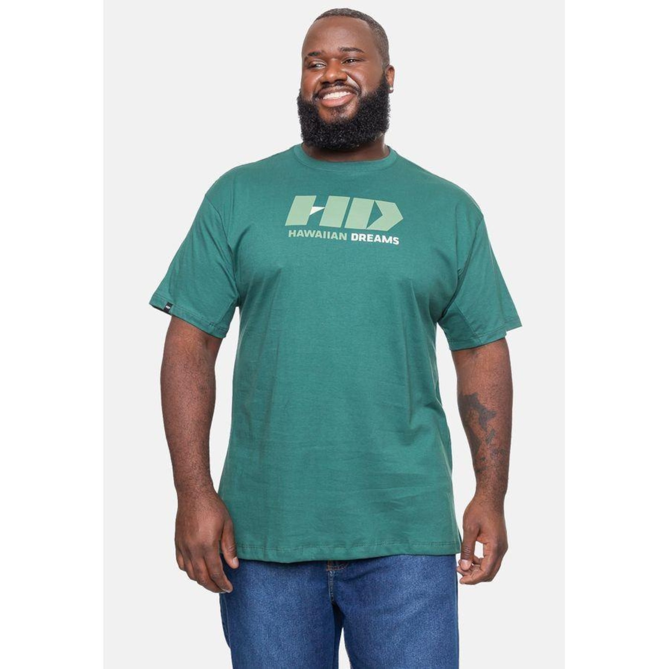 Camiseta Hd Plus Size Logo - Masculina - Foto 3