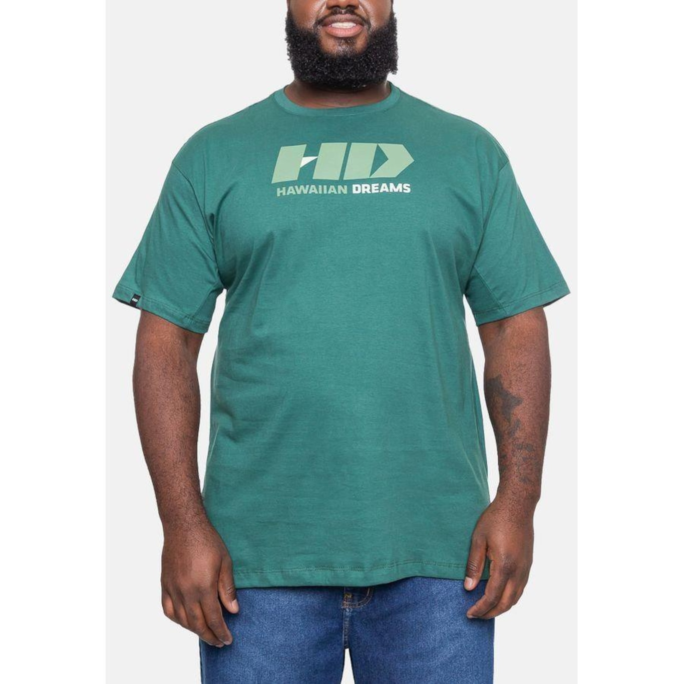 Camiseta Hd Plus Size Logo - Masculina - Foto 4