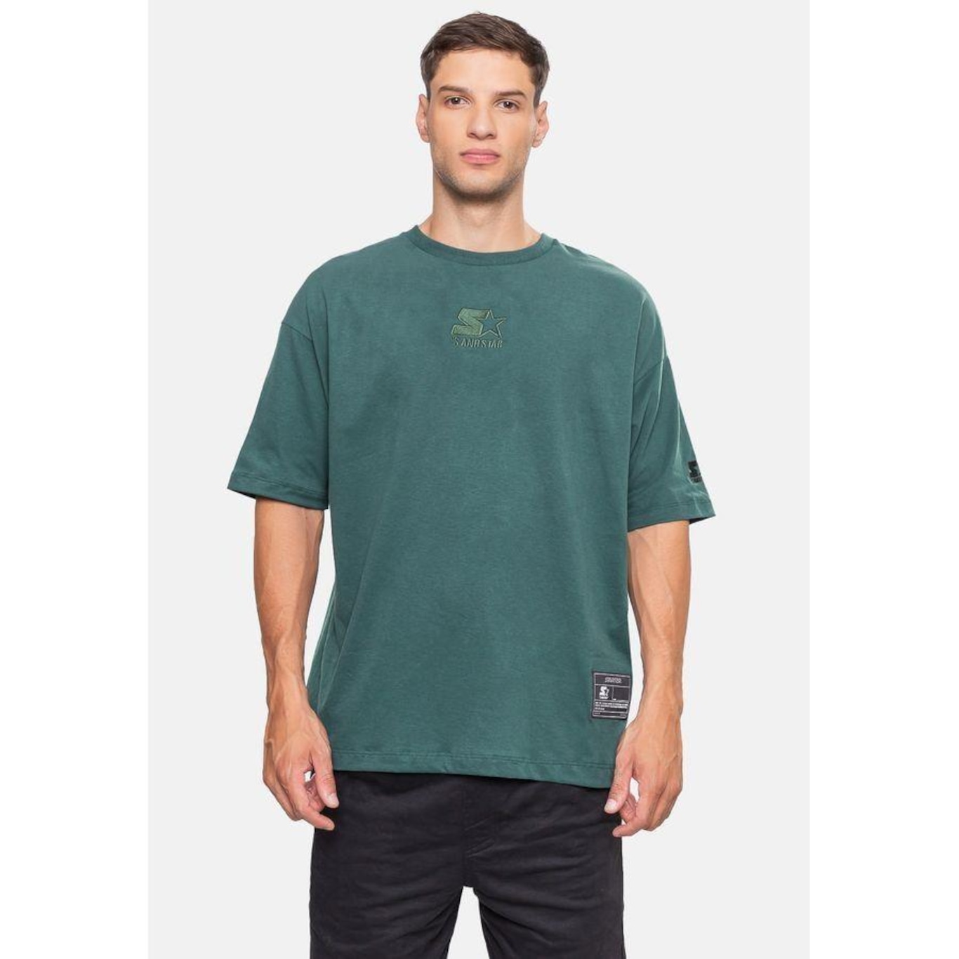 Camiseta Starter Oversized Teal - Masculina - Foto 1