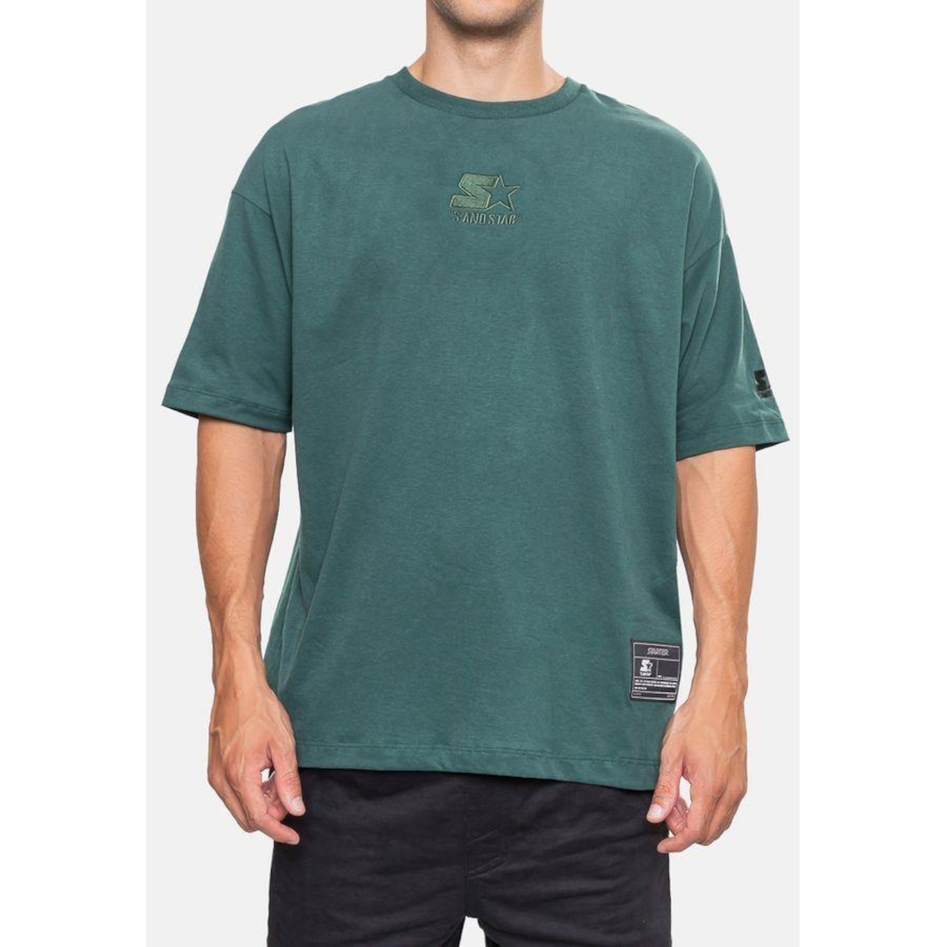 Camiseta Starter Oversized Teal - Masculina - Foto 3