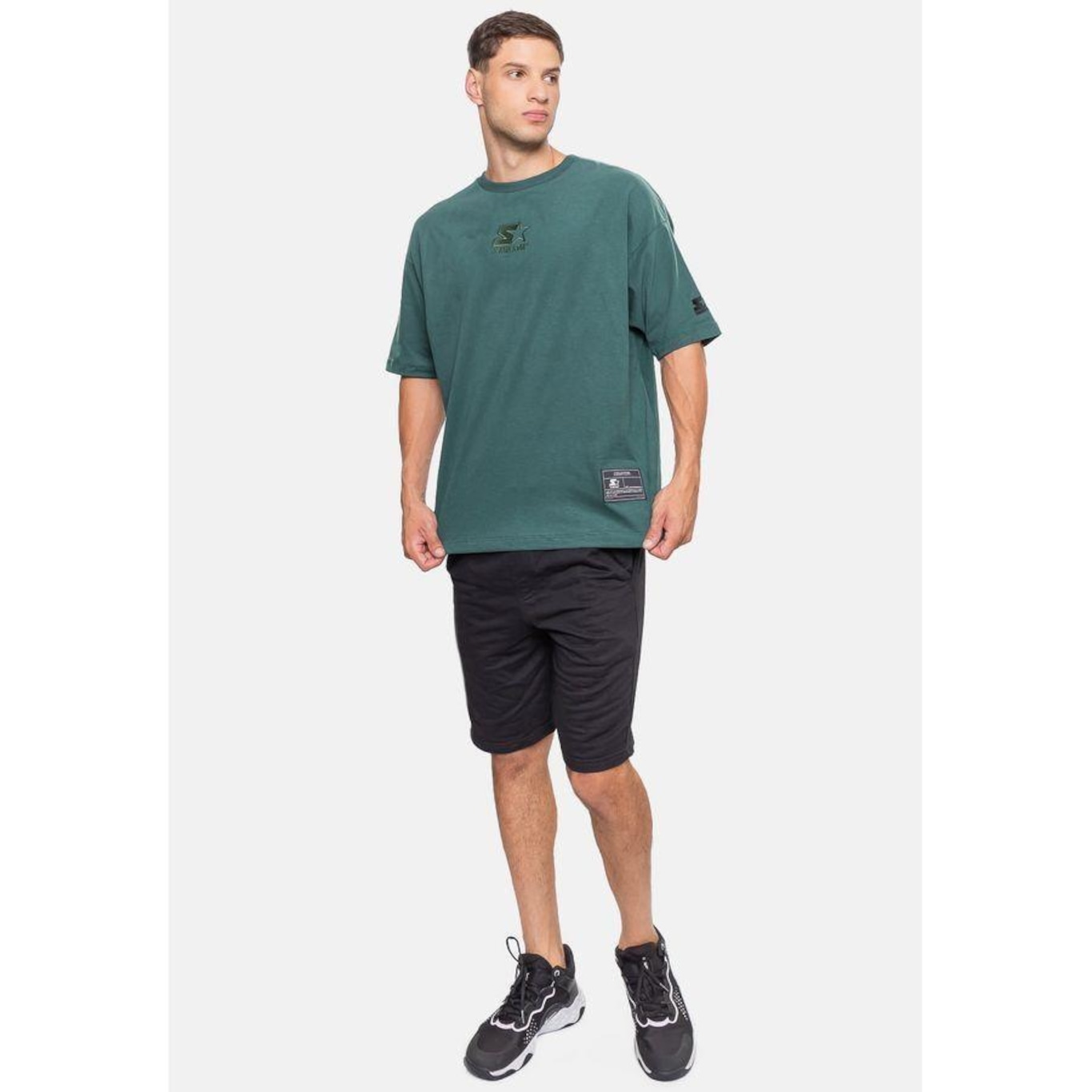 Camiseta Starter Oversized Teal - Masculina - Foto 5