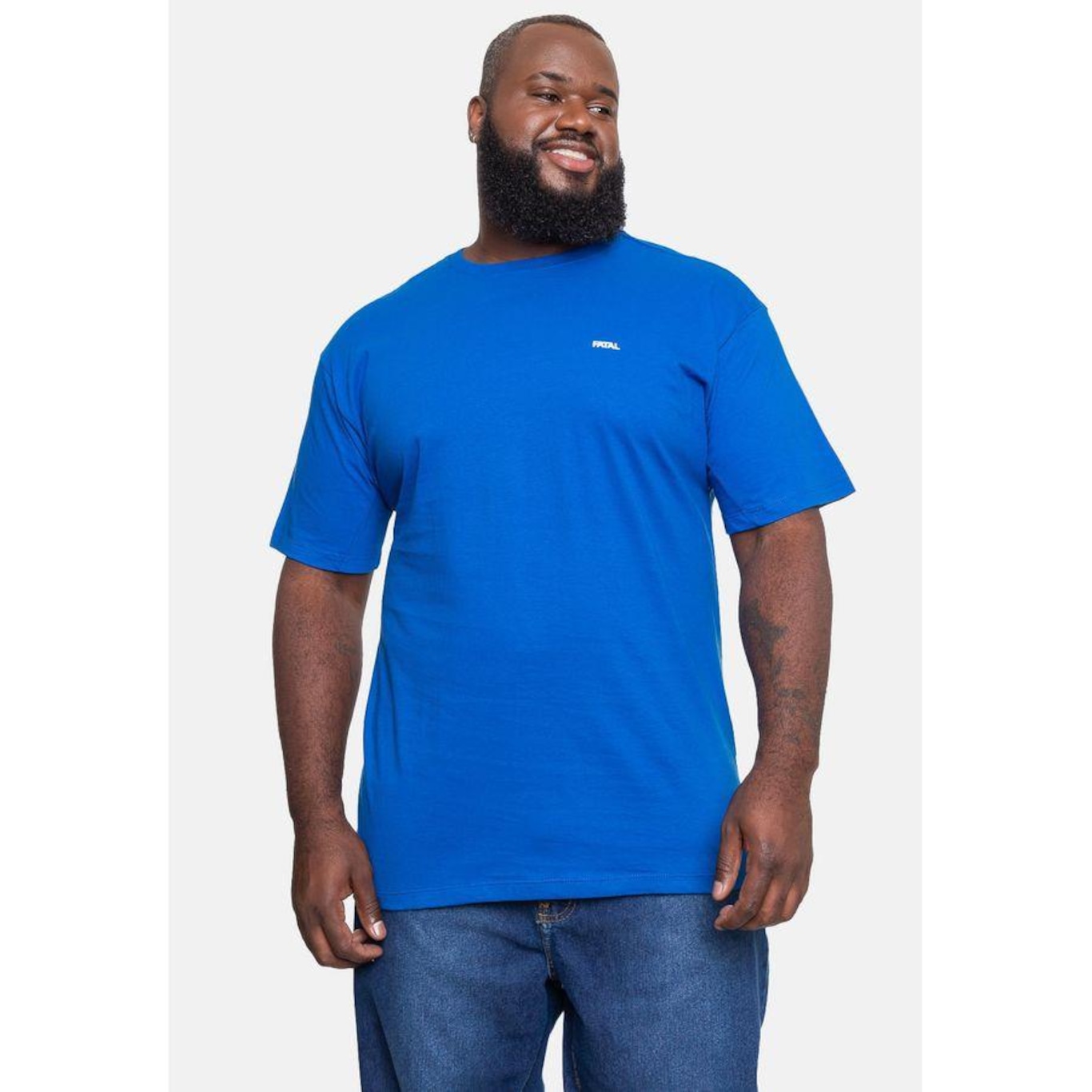 Camiseta Fatal Plus Size Fashion Basic - Masculina - Foto 4