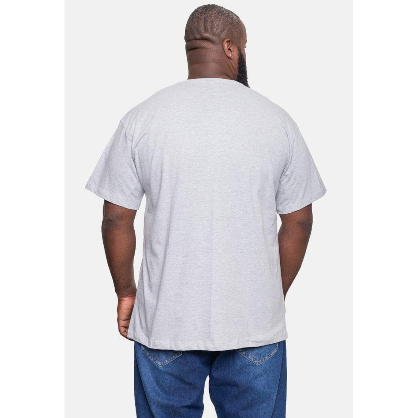 Camiseta Fatal Fashion Basic Plus Size Climber Gelo Mescla - Fatal - Masculino - Foto 3