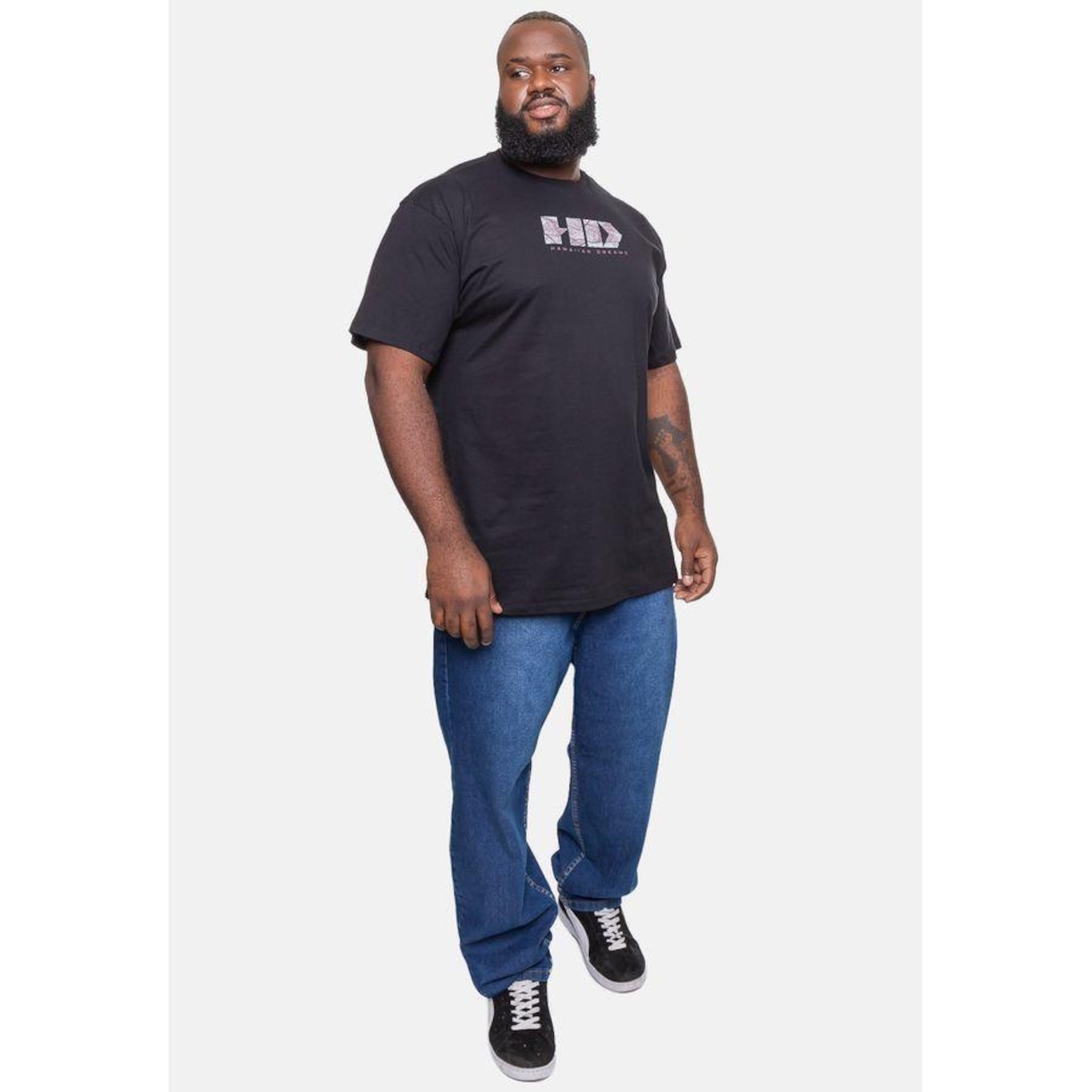 Camiseta Hd Plus Size - Masculina - Foto 1