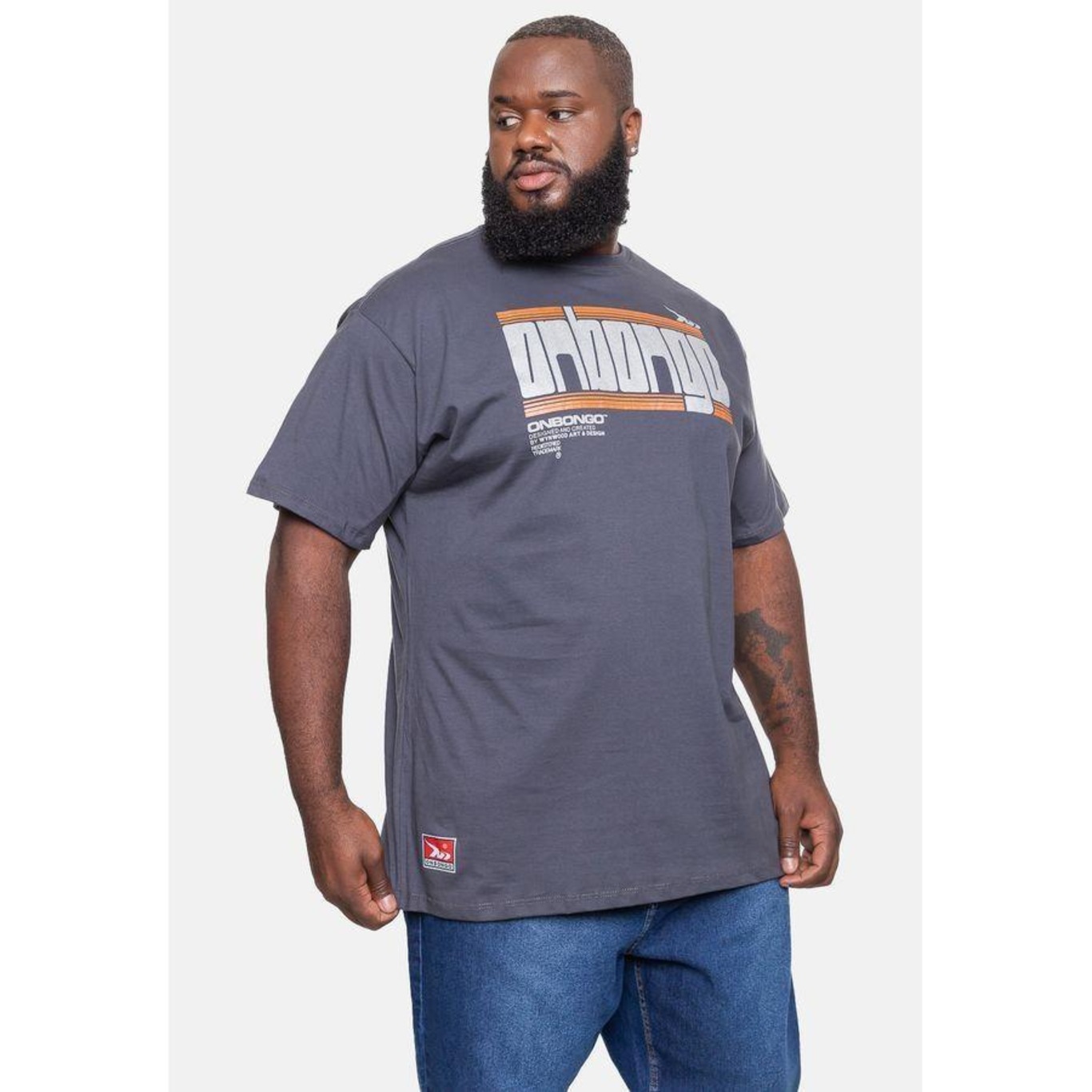 Camiseta Onbongo Plus Size Estampada - Masculina - Foto 1