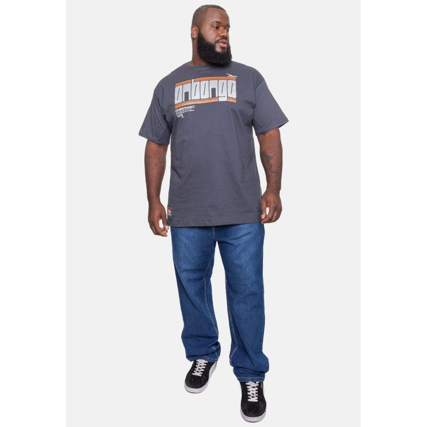 Camiseta Onbongo Plus Size Estampada - Masculina - Foto 5