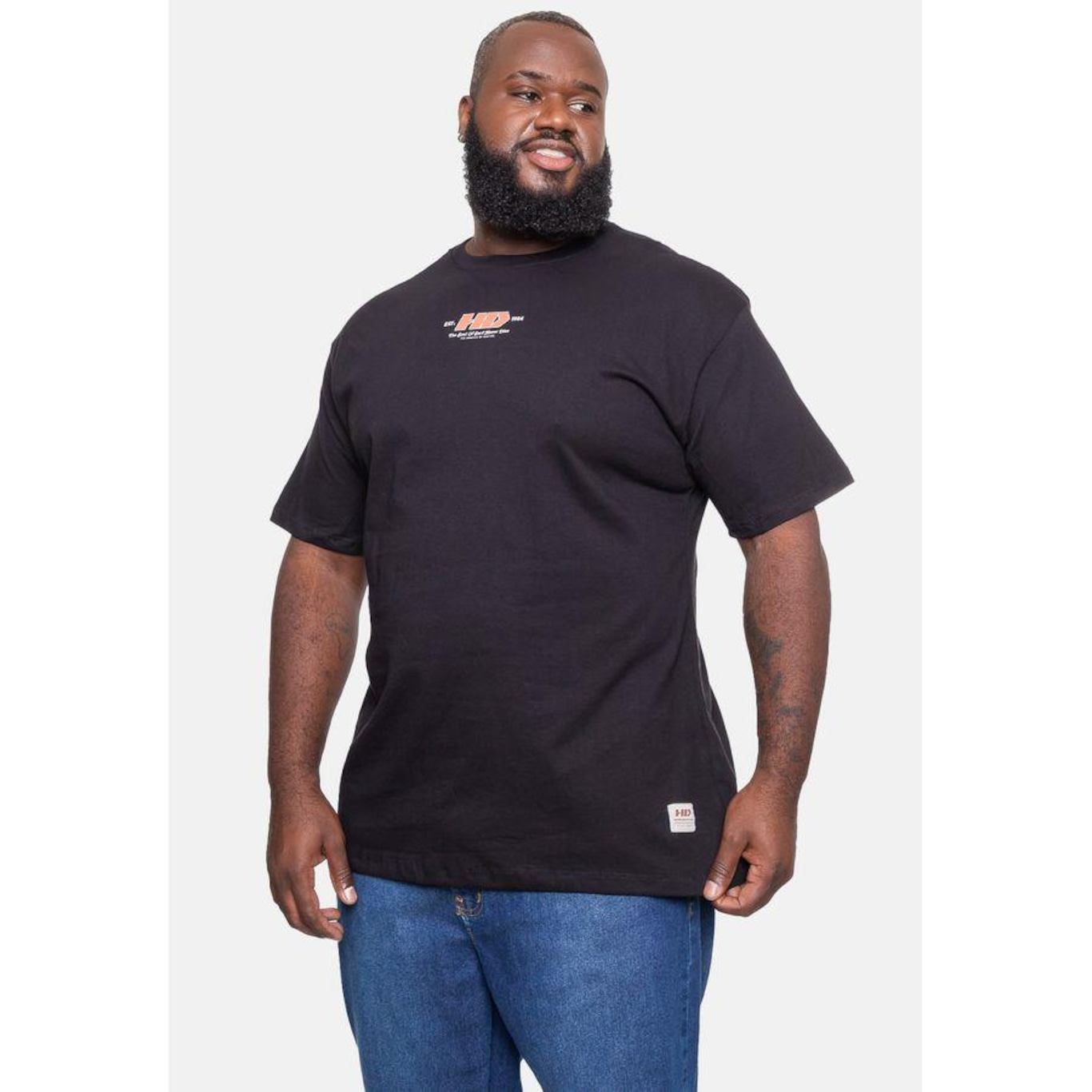 Camiseta Hd Plus Size Surfboard - Masculina - Foto 4