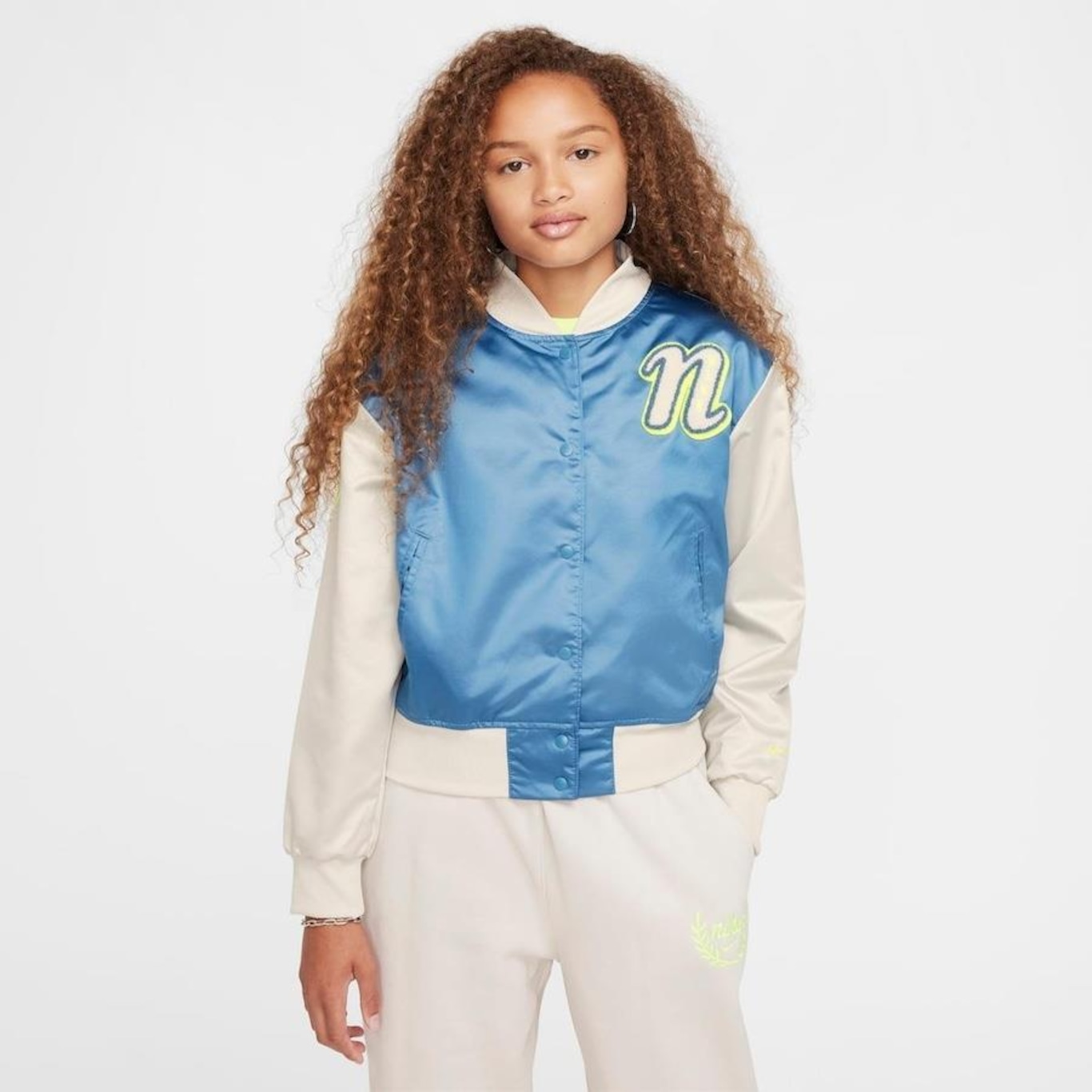 Jaqueta sem Capuz Nike Sportswear Varsity - Infantil - Foto 1