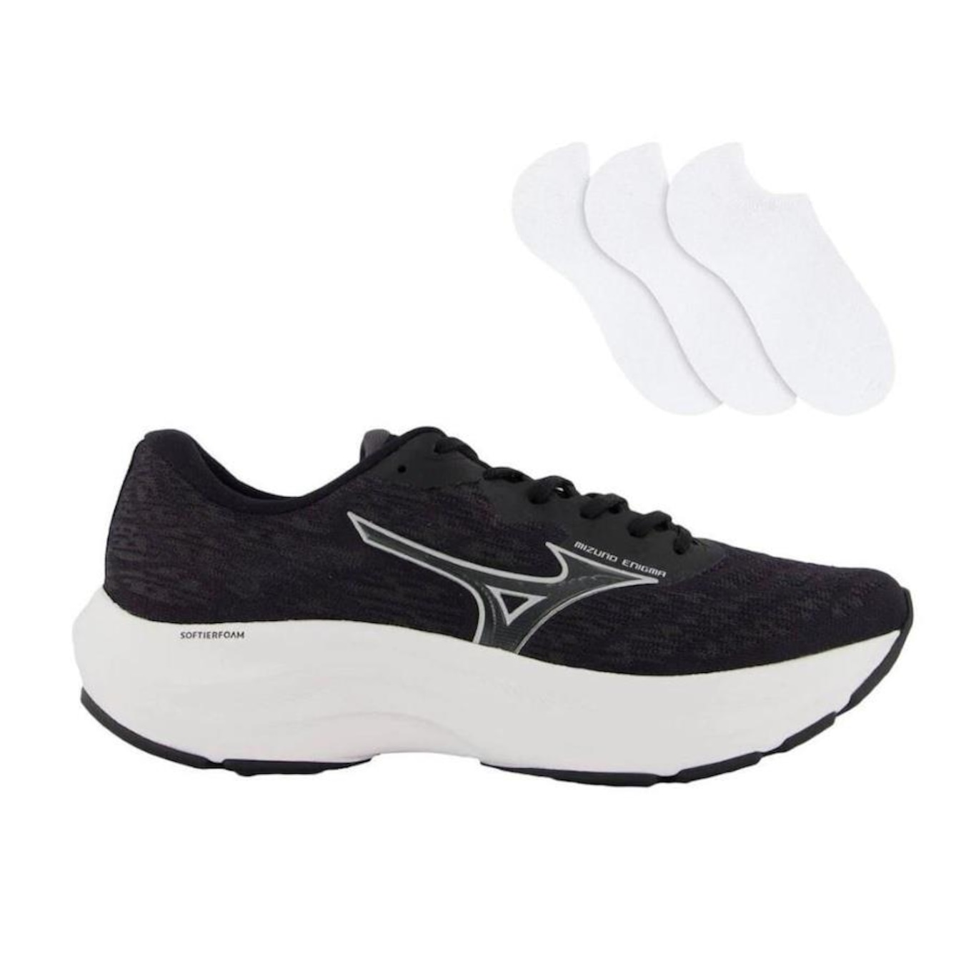 Kit Tênis Mizuno Enigma - Masculino + 3 Pares de Meias - Foto 1