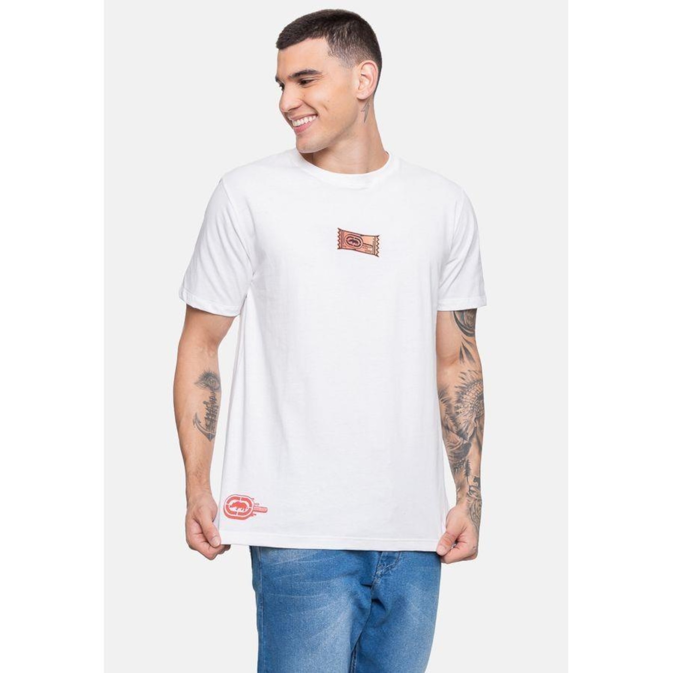 Camiseta Ecko Masculina Icestick Off White - Ecko - Masculino - Foto 2