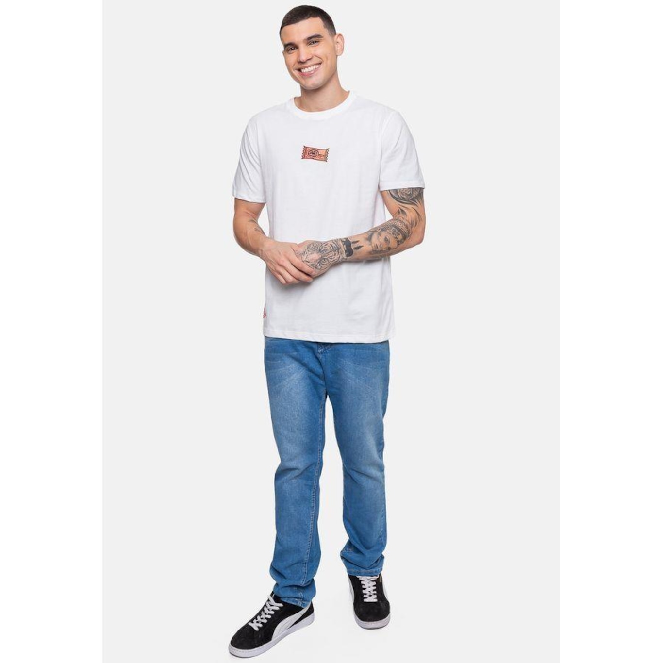 Camiseta Ecko Masculina Icestick Off White - Ecko - Masculino - Foto 5