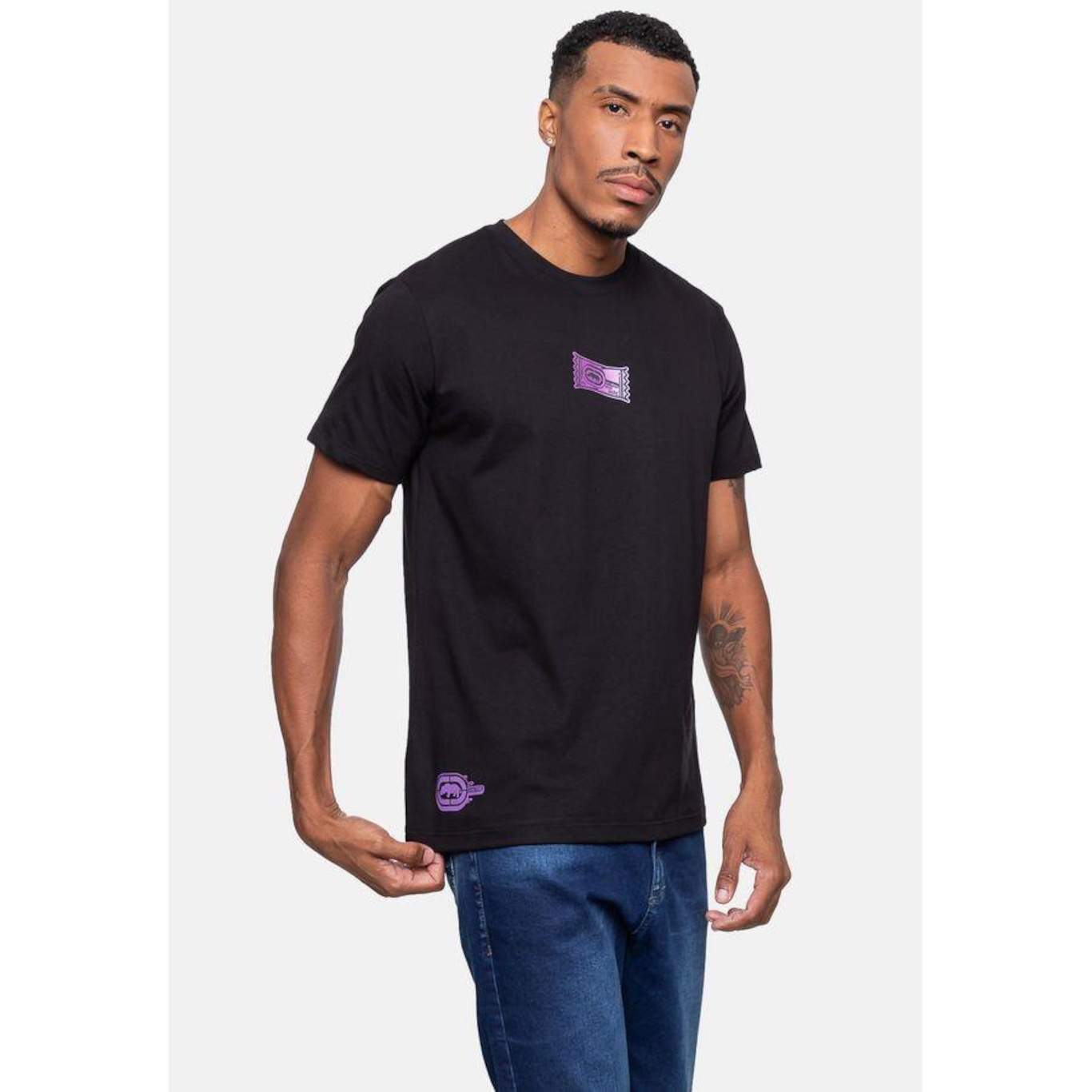 Camiseta Ecko Masculina Icestick Preta - Ecko - Masculino - Foto 3