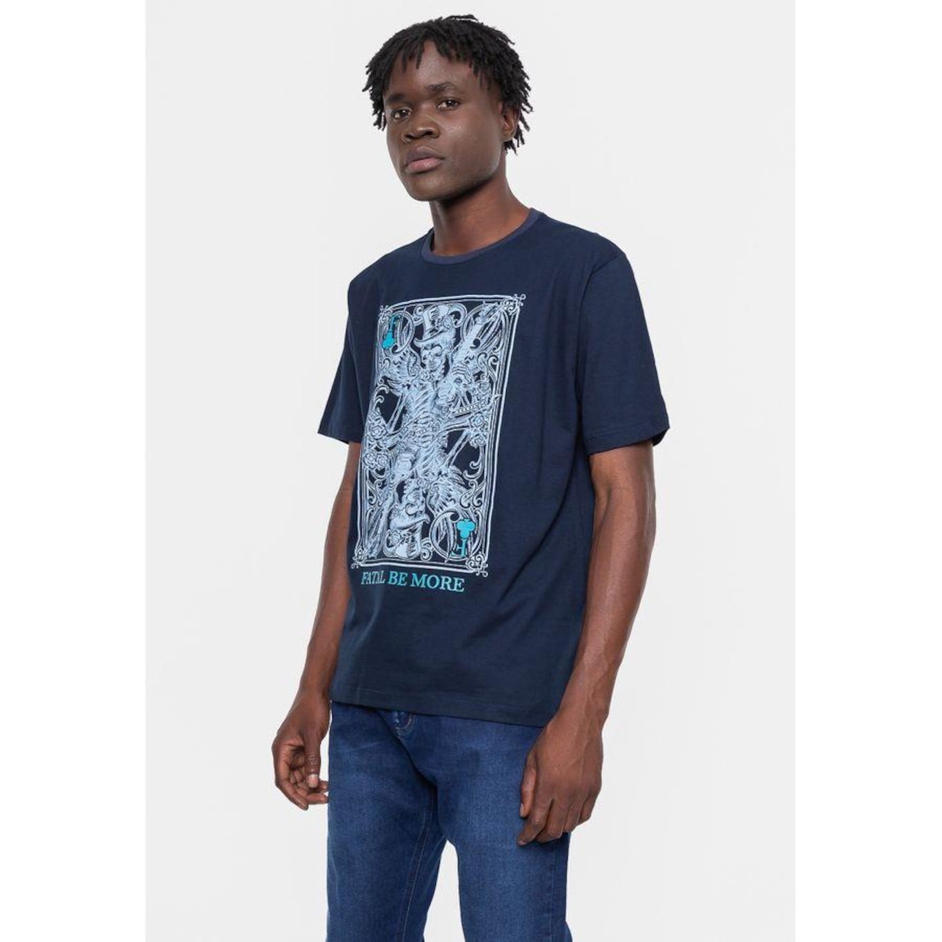 Camiseta Fatal Estampada Skullo - Masculina - Foto 4