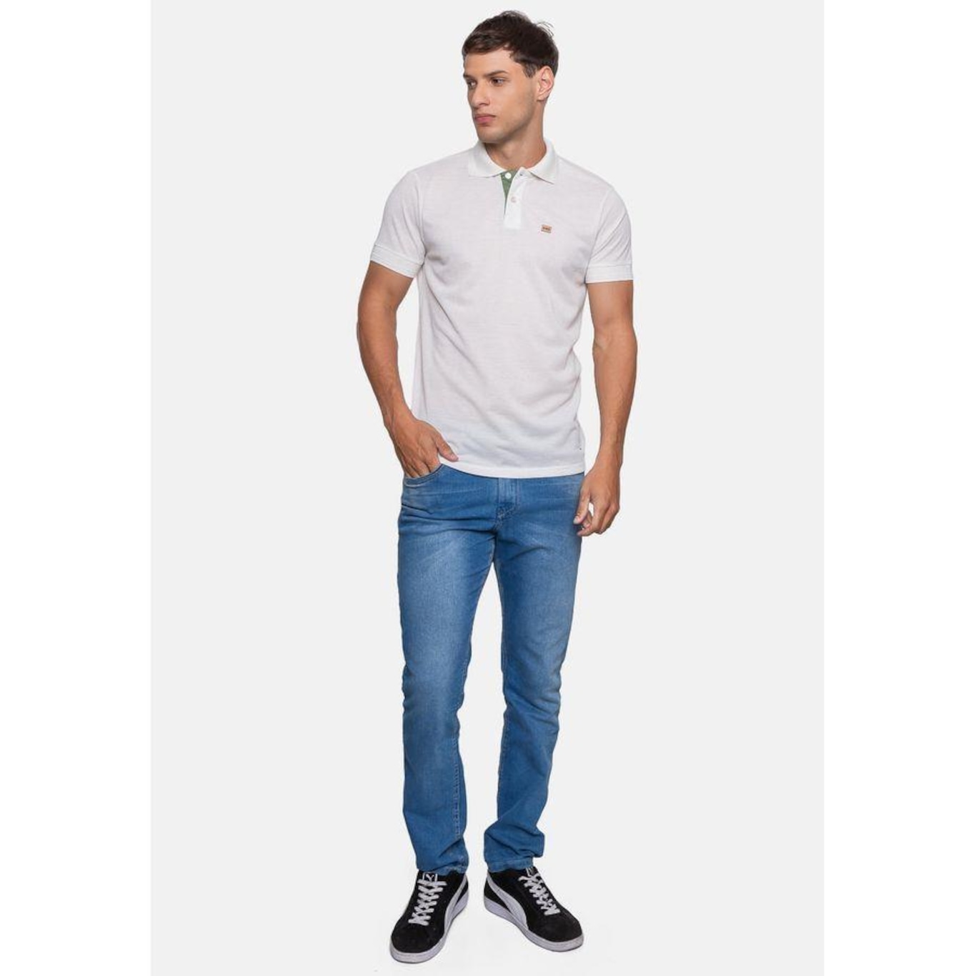 Camisa Polo Hd Linen - Masculina - Foto 4