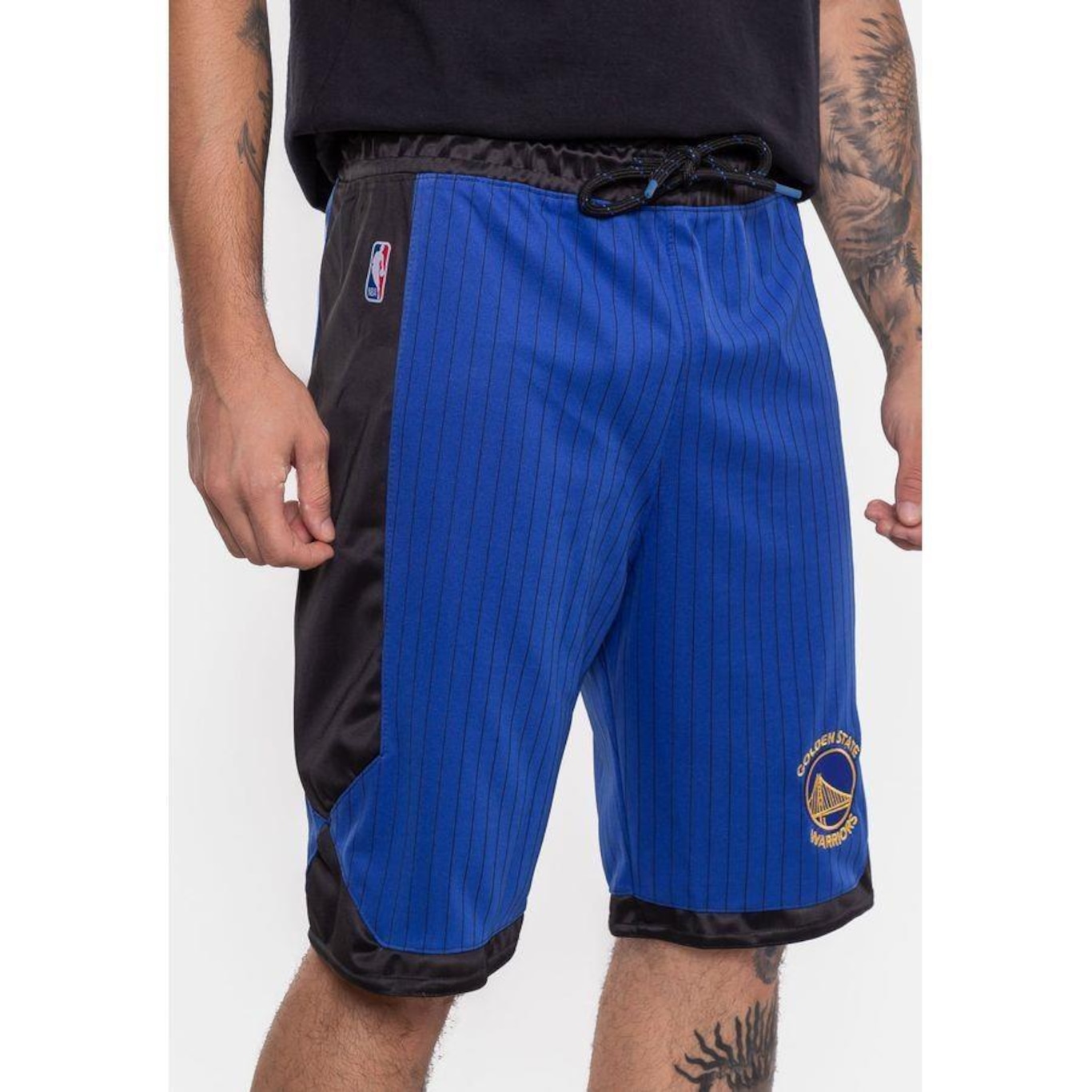 Bermuda Nba Stripe Golden State Warriors Royal - Nba - Masculino - Foto 5