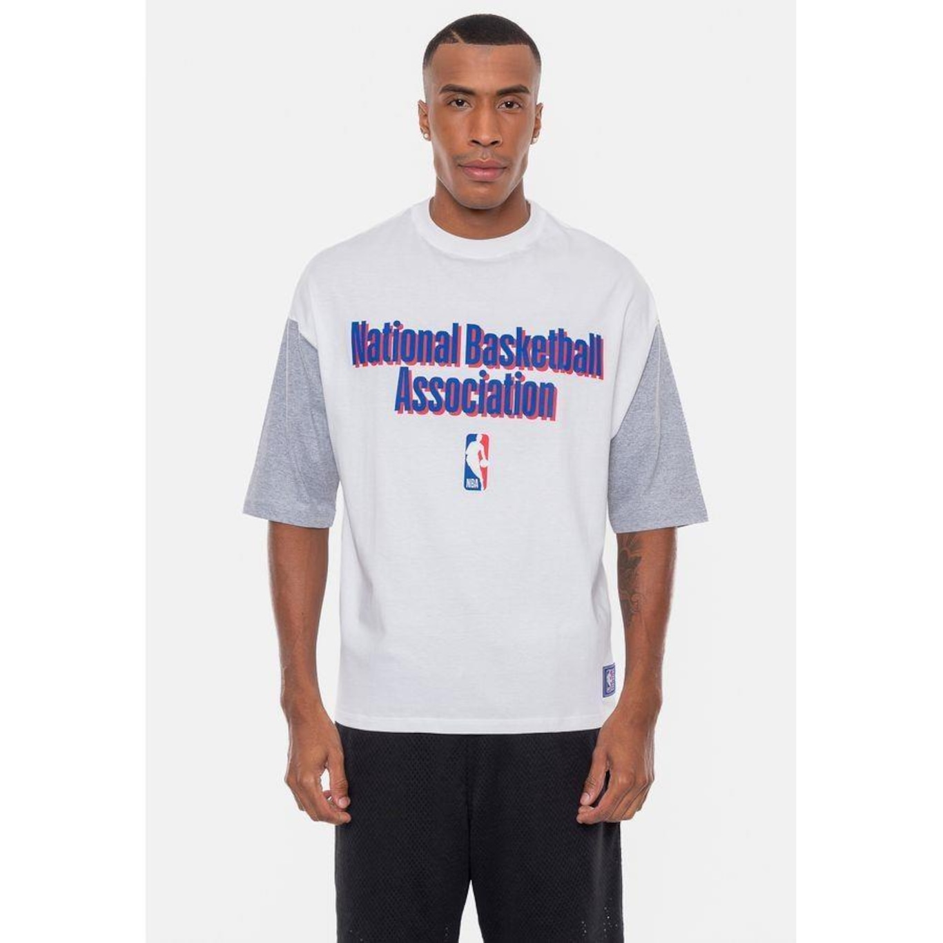 Camiseta Nba Oversized Vintage - Masculina - Foto 1