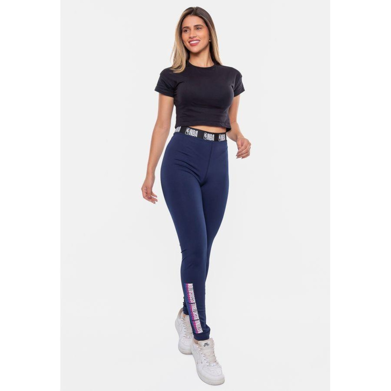 Calça Nba Neon Marinho - Feminina - Foto 5