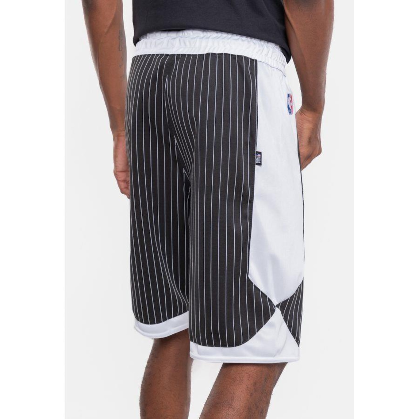 Bermuda Nba Stripe Chicago Bulls Preta - Nba - Masculino - Foto 4