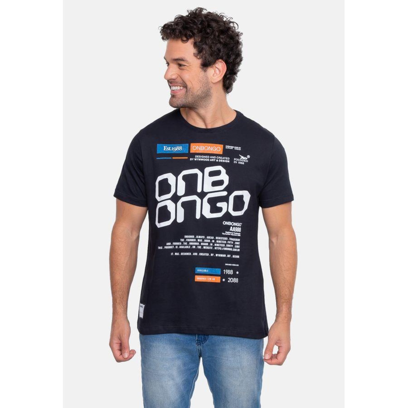 Camiseta Onbongo Estampada - Masculina - Foto 1