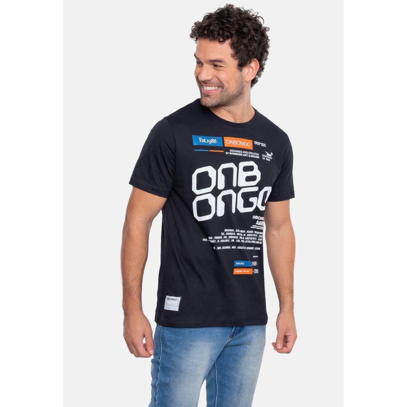 Camiseta Onbongo Estampada - Masculina - Foto 4