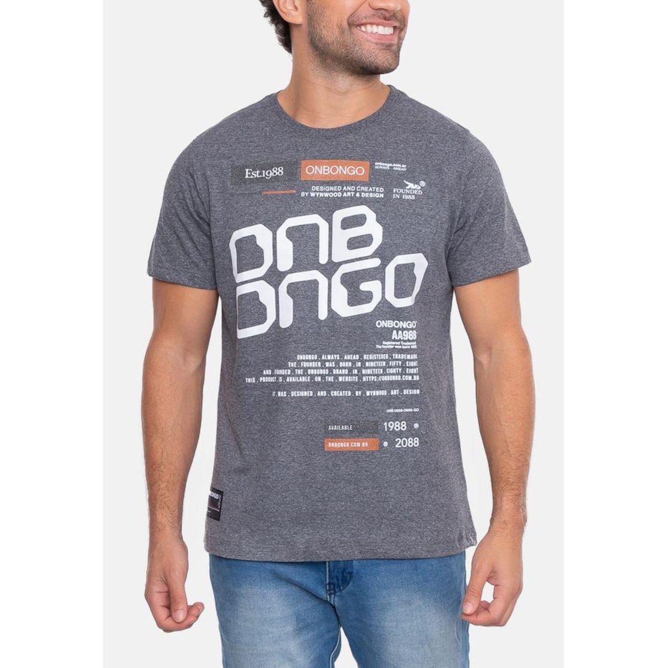 Camiseta Onbongo Estampada - Masculina - Foto 3