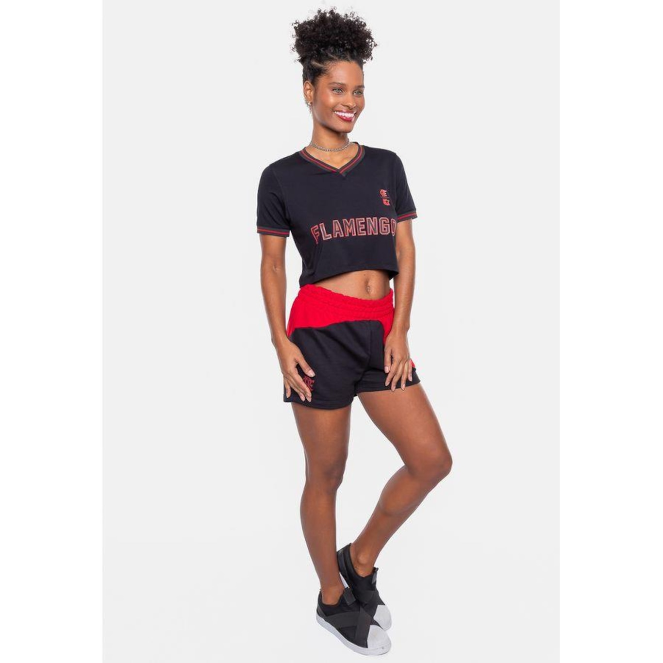 Blusa Cropped Starter Collab Flamengo Oficial - Feminina - Foto 5